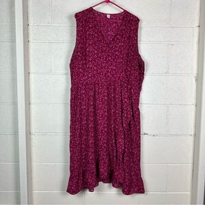 Old Navy pink floral Floral Sleeveless Dress size XXL